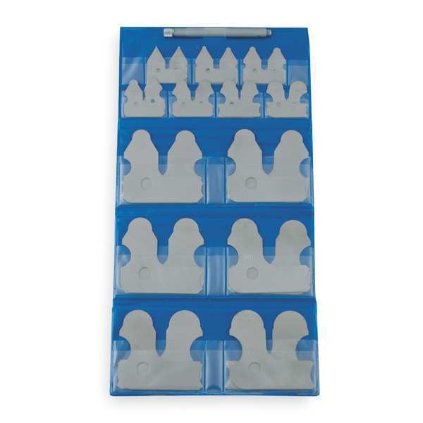 Radius Gage Set, 0.010-0.500, 26 Leaves