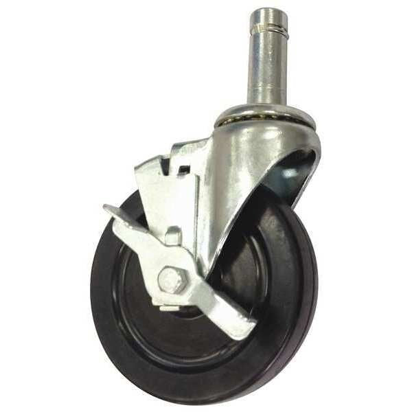 Swivel Stem Caster Brake, Rubber 5
