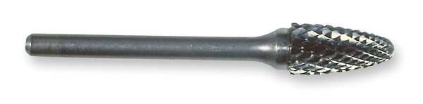Carbide Bur, Rnd Nose, 1/2 In