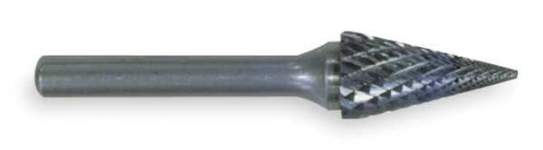 Carbide Bur, Pointed Tree, 1/2, dbl Cut