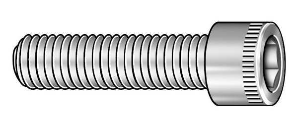 M5-0.80 Socket Head Cap Screw, Black Oxide Steel, 8 mm Length, 100 PK