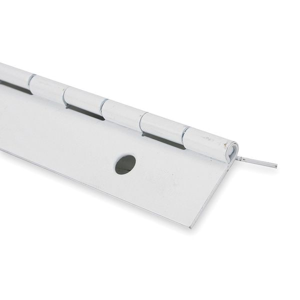 3/4 in W x 72 in H White Enamel Continuous Hinge