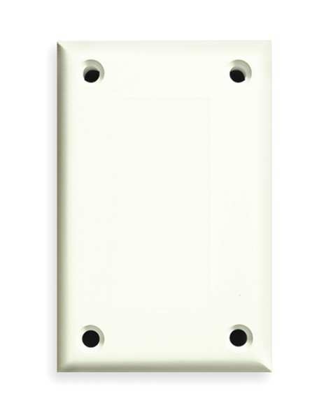 Blank Wall Plates and Covers, Number of Gangs: 1 Polycarbonate and Nylon Blend, Textured Finish