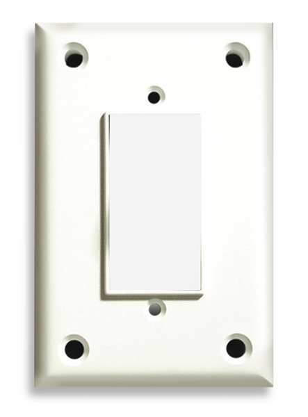 Ground Fault Interrupter Wall Plates and Covers, Number of Gangs: 1 Polycarbonate and Nylon Blend