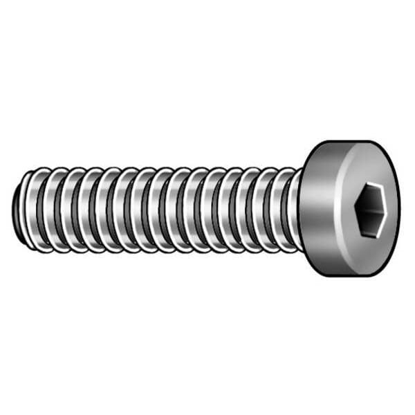 #8-32 Socket Head Cap Screw, Black Oxide Steel, 1/2 in Length, 100 PK