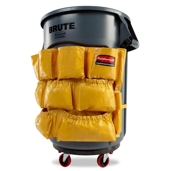 Brute Receptacle Caddy Bag, Ylw, Vinyl