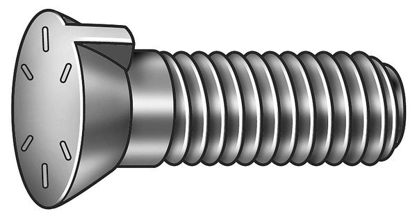 Bucket Tooth Plow Bolt, 3/4