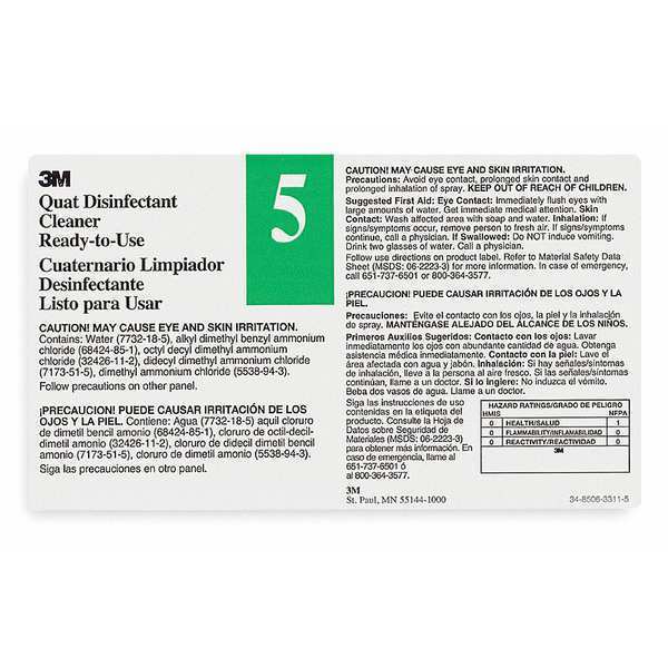 Secondary Label, Black, Green/White, PK12
