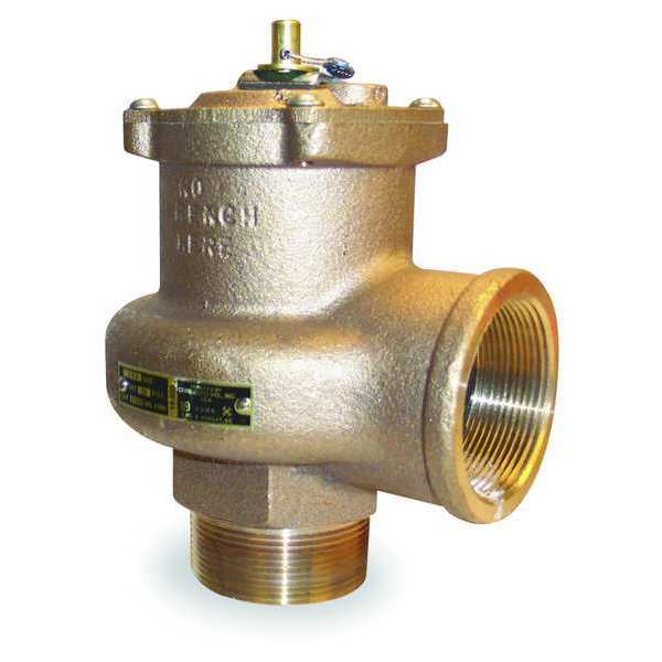 Safety Relief Valve, 2 In, 15 psi, Bronze