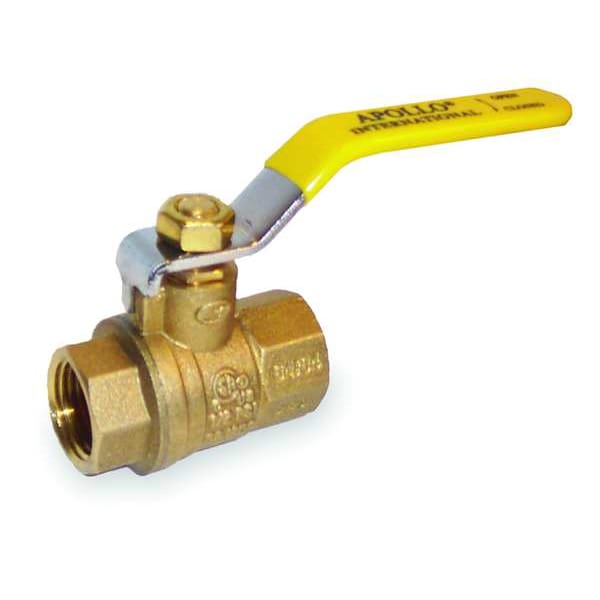 Ball Valve, 1 1/4 in Pipe, Full Port, 600 psi CWP, Lever Handle, FNPT, Chrome Plated Brass