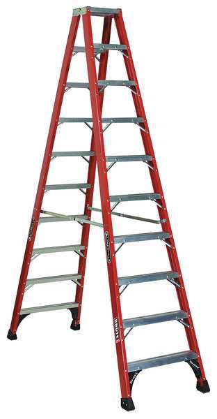 10 ft Fiberglass Twin Stepladder