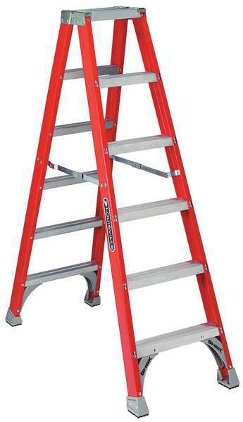 6 ft Fiberglass Twin Stepladder