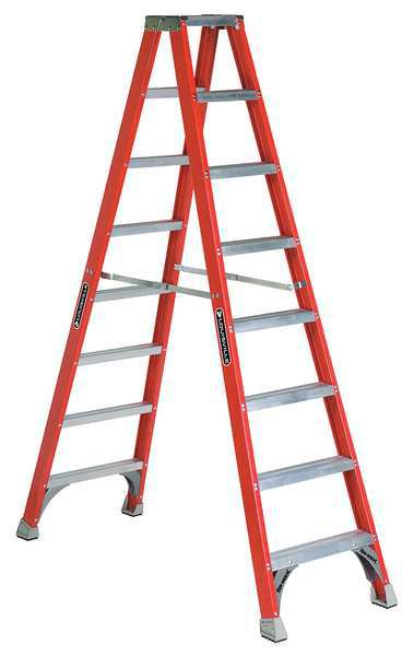 8 ft Fiberglass Twin Stepladder