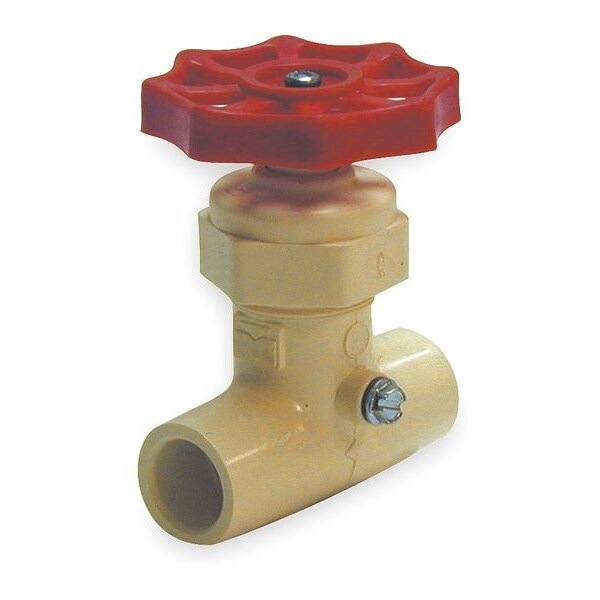 Stop and Waste Valve, 3/4 In, Solvent
