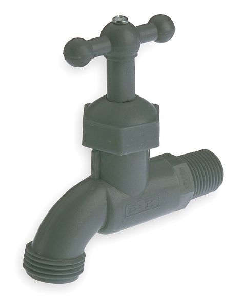 Hose Bibb, 1/2 In MNPT, Celcon(R), T-Handle