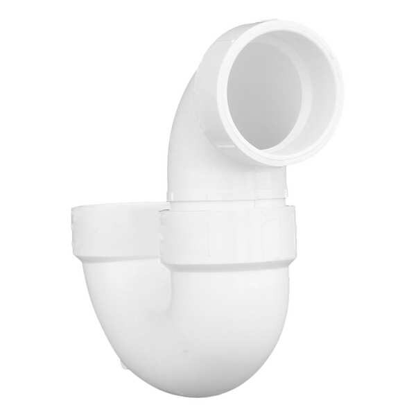 PVC, White Finish, P-Trap with Solvent Weld Joint