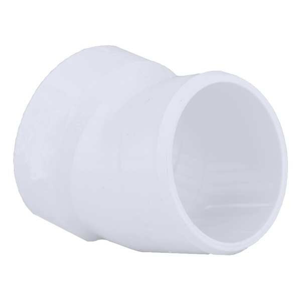 PVC 22-1/2 Degree Street Elbow, Hub x Spigot, 2 in Pipe Size