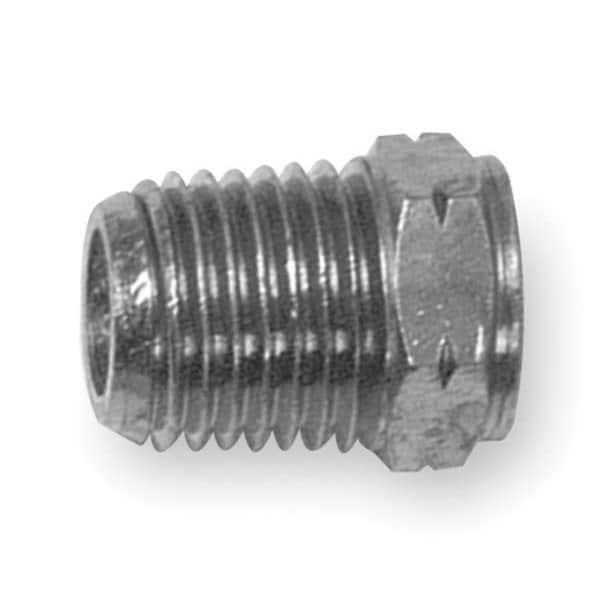 Nickel Plated Brass Reducing Bushing, MNPT x FNPT, 1/4