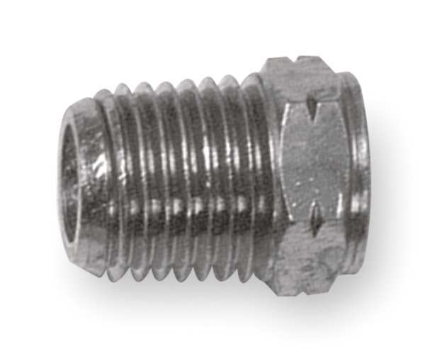 Nickel Plated Brass Reducing Bushing, MNPT x FNPT, 1/8