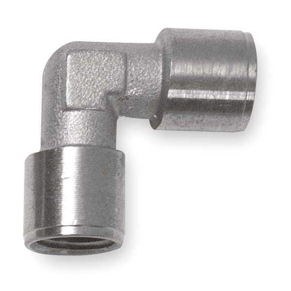 Nickel Plated Brass Female Elbow, FNPT x MNPT, 1/2