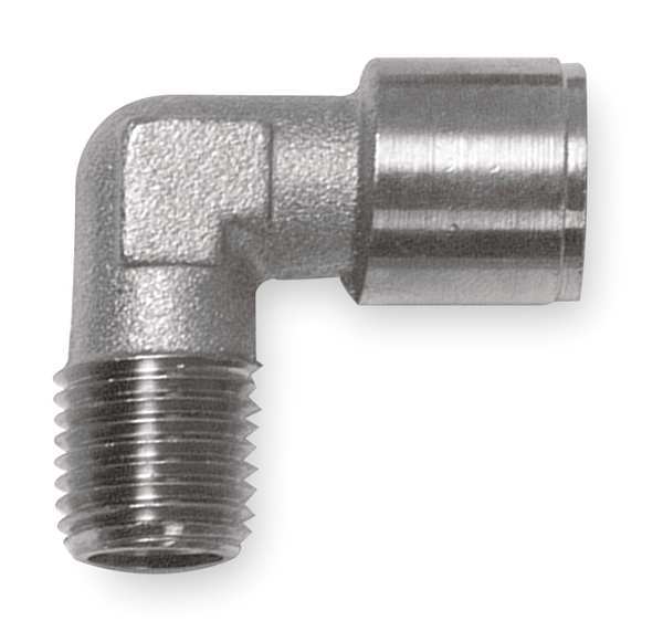 Nickel Plated Brass Street Elbow, MNPT x FNPT, 1/4