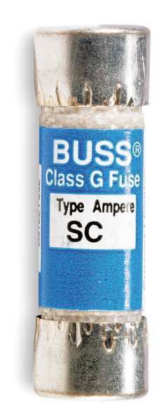 Fuse, Fast Acting, 2 A, SC Series, 600V AC, 170V DC, 1-5/16