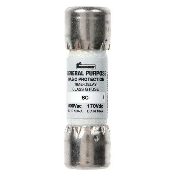 Fuse, Time Delay, 25 A, SC Series, 480V AC, 300V DC, 1-5/8