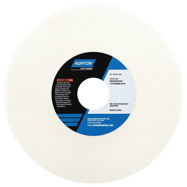 Grinding Wheel, T1, 7x1/2x1.25, AO, 80G, PK5