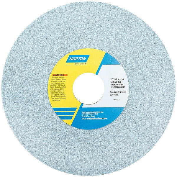 Grinding Wheel, T1, 7x1/2x1.25, CA, 46G, PK5