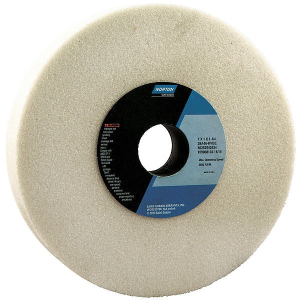 Grinding Wheel, T1, 7x1/4x1.25, AO, 46G, PK5