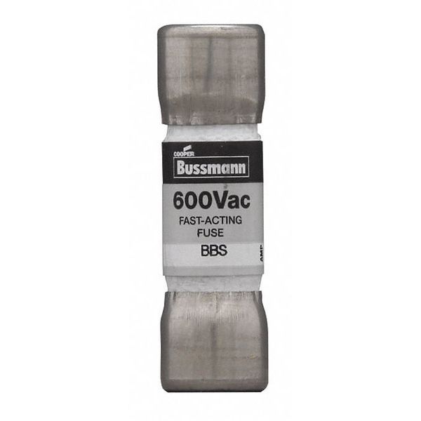 Fuse, Fast Acting, 3A, BBS Series, 600V AC, Not Rated, 1-3/8