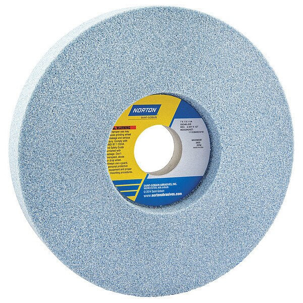 Recessed Grinding Whl, 1/S, 7x1x1.25, PK5