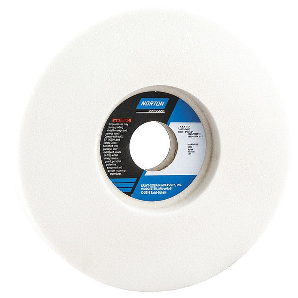 Grinding Wheel, 7x1x1.25, Rec1/S 3x1/2, PK5
