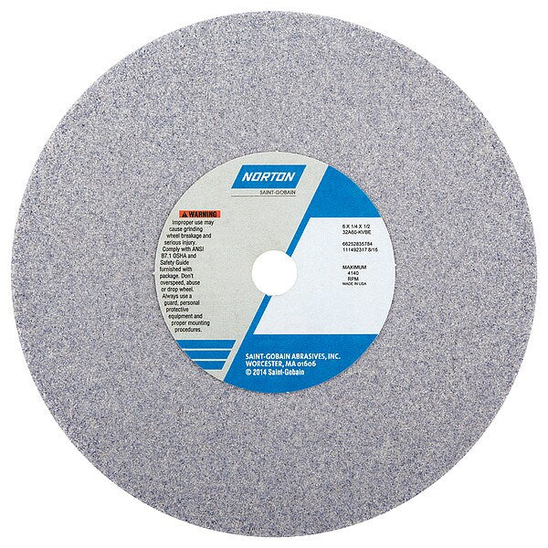 Grinding Wheel, T1, 6x1/4x1/2, AO, 60G, PK5