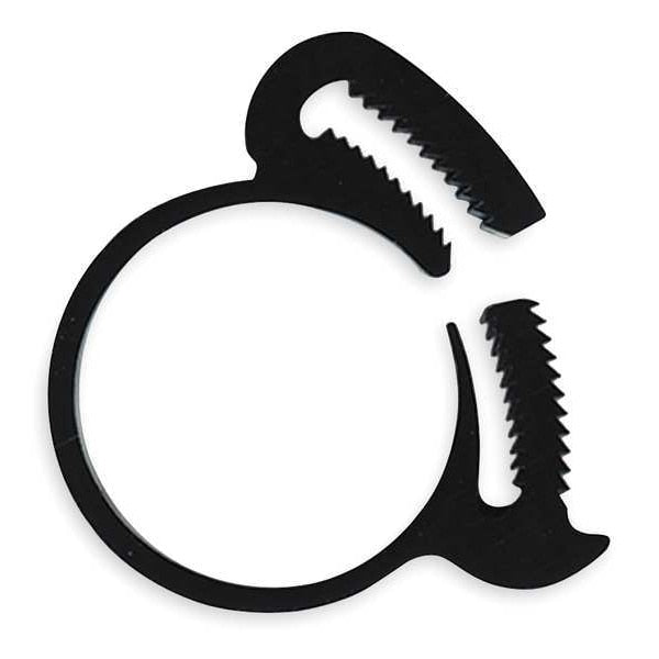 Mini Clamp, 13/16 In Min Dia, Black, PK10