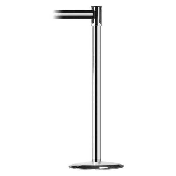 Barrier Post w/Belt, 38 In. H, 7-1/2 ft. L