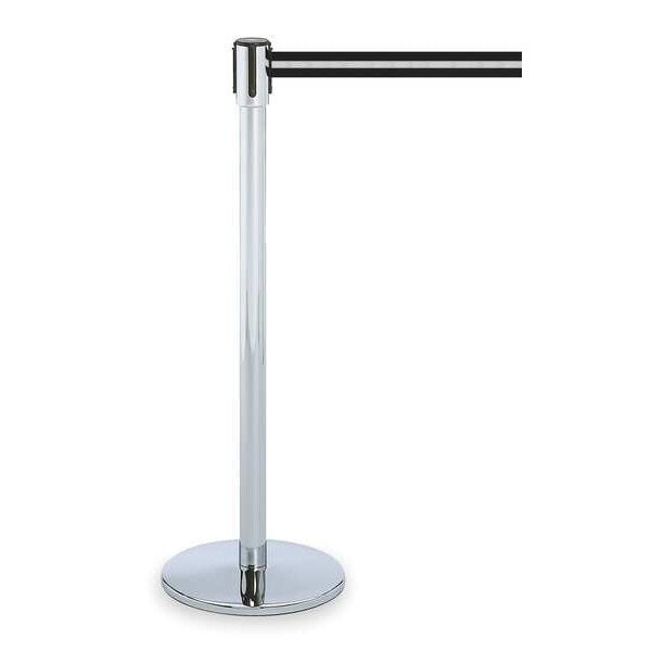 Barrier Post w/Belt, 38 In. H, 7-1/2 ft. L