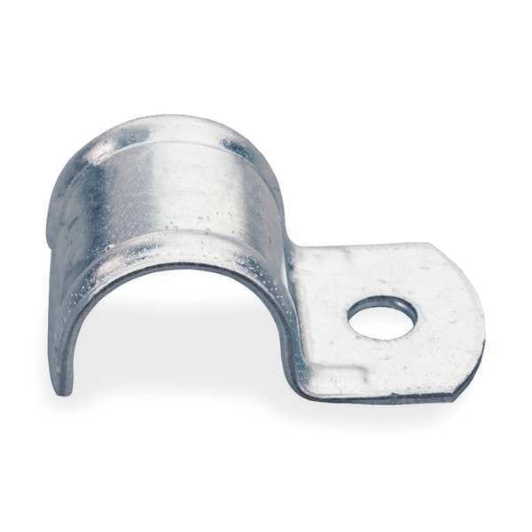 One Hole Clamp, 1/2 In Pipe Sz, Steel
