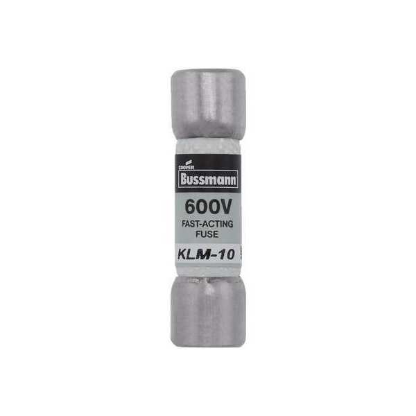 Fuse, Fast Acting, 10A, KLM Series, 600V AC, 600V DC, 1-1/2
