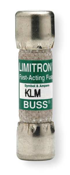 Fuse, Fast Acting, 2A, KLM Series, 600V AC, 600V DC, 1-1/2