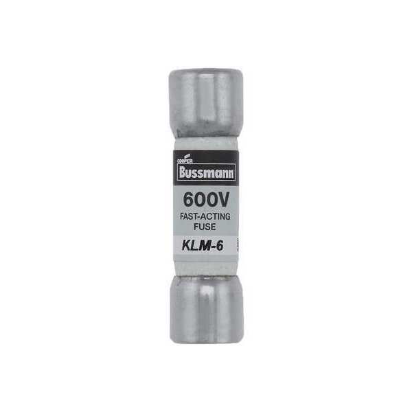 Fuse, Fast Acting, 6A, KLM Series, 600V AC, 600V DC, 1-1/2