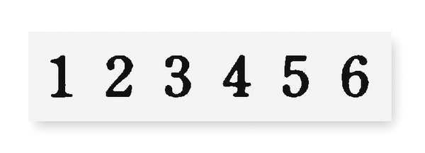 Self-Ink Number Machine Stmp, 18 Font
