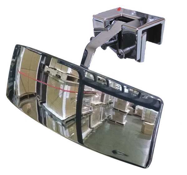Rectangular Indoor/Outdoor Convex Mirror, 180Â° Viewing Angle