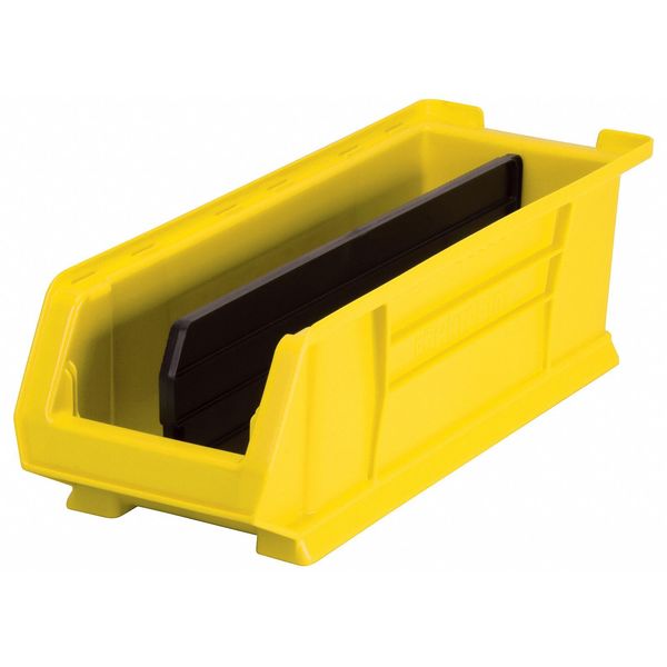 Plastic Divider, Black, 20 7/8 in L, 1/2 in W, 5 7/8 in H