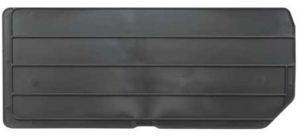 Plastic Divider, Black, 16 1/4 in L, 7 1/8 in H
