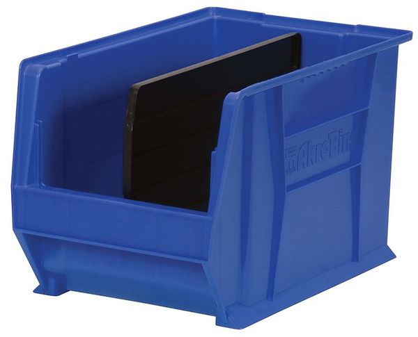 Plastic Divider, Black, 16 1/4 in L, 11 1/8 in H