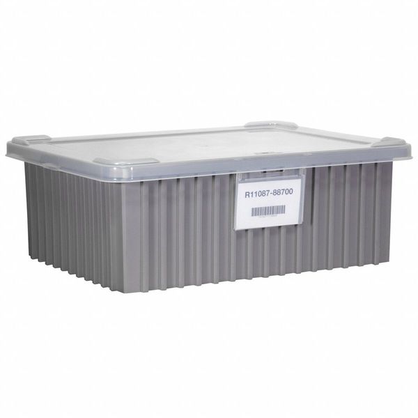 Plastic Label Holder, Clear, 4 3/4 in W