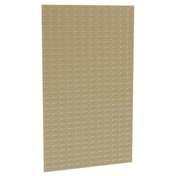 Steel Louvered Panel, 36 in W x 5/16 in D x 61 in H, Beige