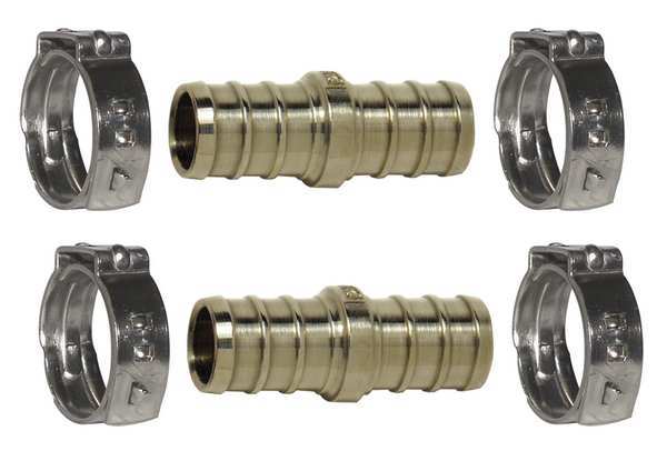 Repair Kit w/Cinch Clamps, PEX, 3/4