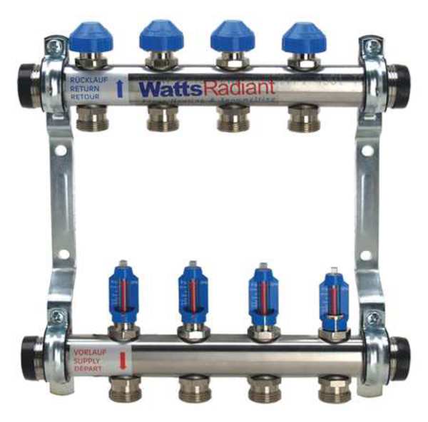 Flowmeter Manifold, Metal, Stainless Steel